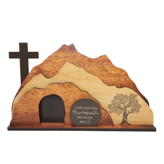 Adorno de Páscoa de Mesa - Sepulcro Vazio em Oferta na Shopee