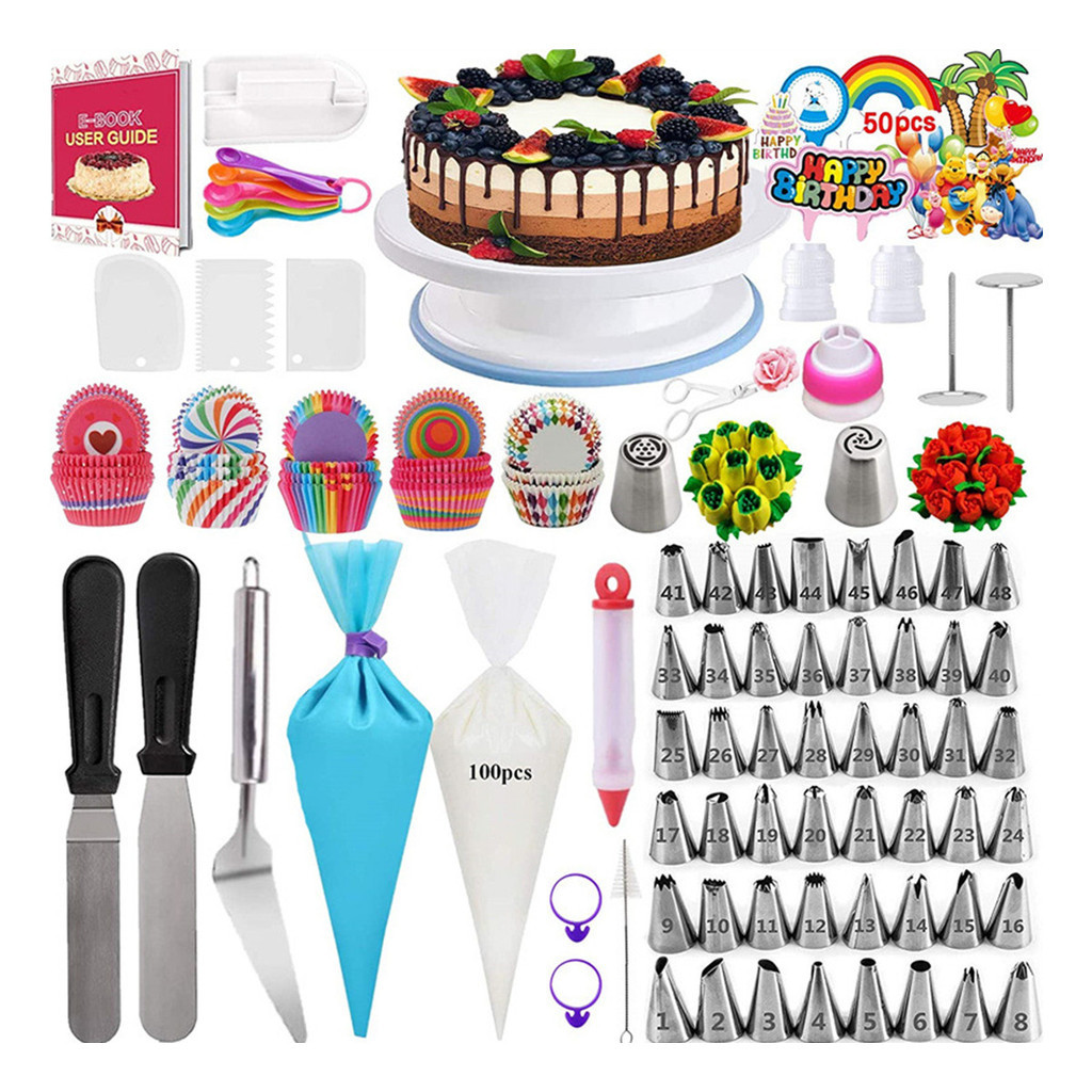 Kit Confeiteiro Completo com 322 Peças - Bicos de Confeitar ...