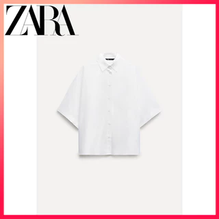 ZARA 24 Nova Camisa De Popeline Feminina Da Série ZW De Verão
