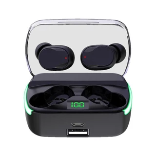 Fone de Ouvido Sem Fio Bluetooth Com Carregador Power Bank Integrado Bateria de Longa Duração
