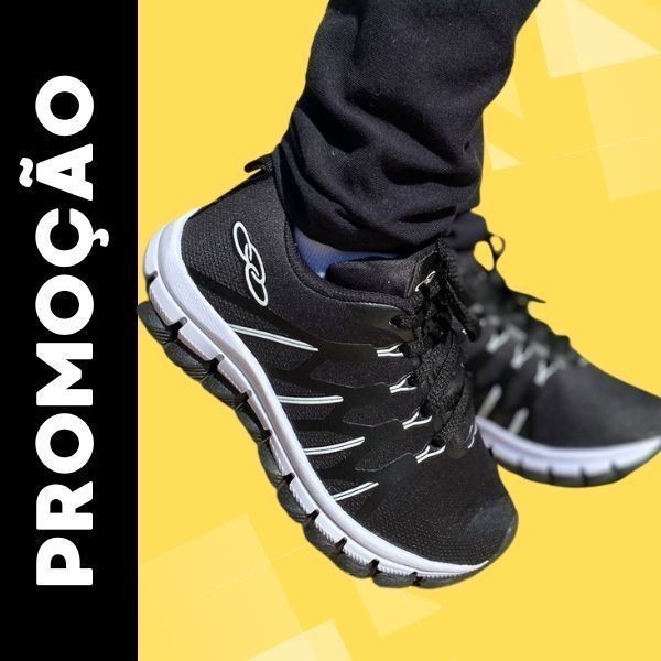 Tenis Runner Tênis Olympik Academia Premium: Conforto e Durabilidade para Todas as Atividades - Envio Imediato, Opções Masculinas e Femininas Feminina