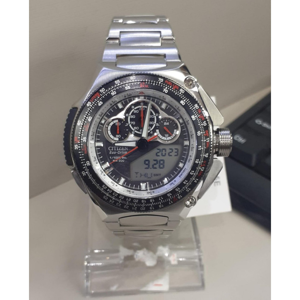Relógio Citizen Jw0051-55e Eco-drive Super Cronógrafo | Shopee Brasil