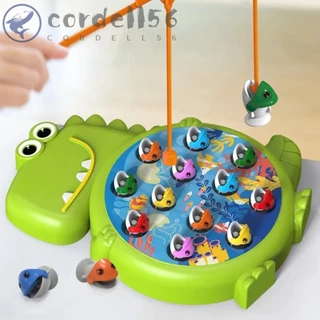 CORDELL Baby Brinquedo De Pesca , Vara Magnética Conjunto De Brinquedos Elétrica , Prato Educacional Antecipado Fácil 3 Anos +