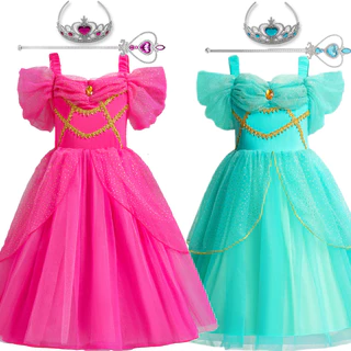 Fantasias Para Meninas Crianças 3-8Y Cosplay Vestidos De Aniversário Princesa Festa De Carnaval