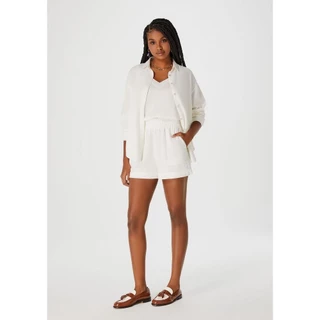 Shorts Feminino Cintura Alta Com Bolso Hering