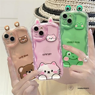 Capa De Silicone Macio E Transparente Estampa 3D De Orelhas De Gato Para Samsung Galaxy A13 A53 A33 A73 A23 A05 A54 A14 A34 A24 A05 A05S A15 A55 A52 A72
