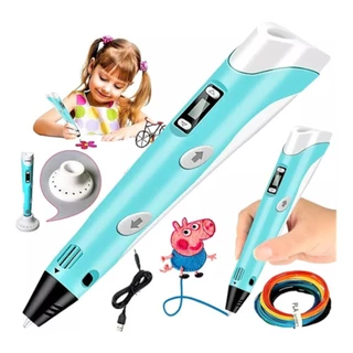 3D Caneta 3D DIY Desenho Pen Com Tela De LCD Compatível PLA Filamento