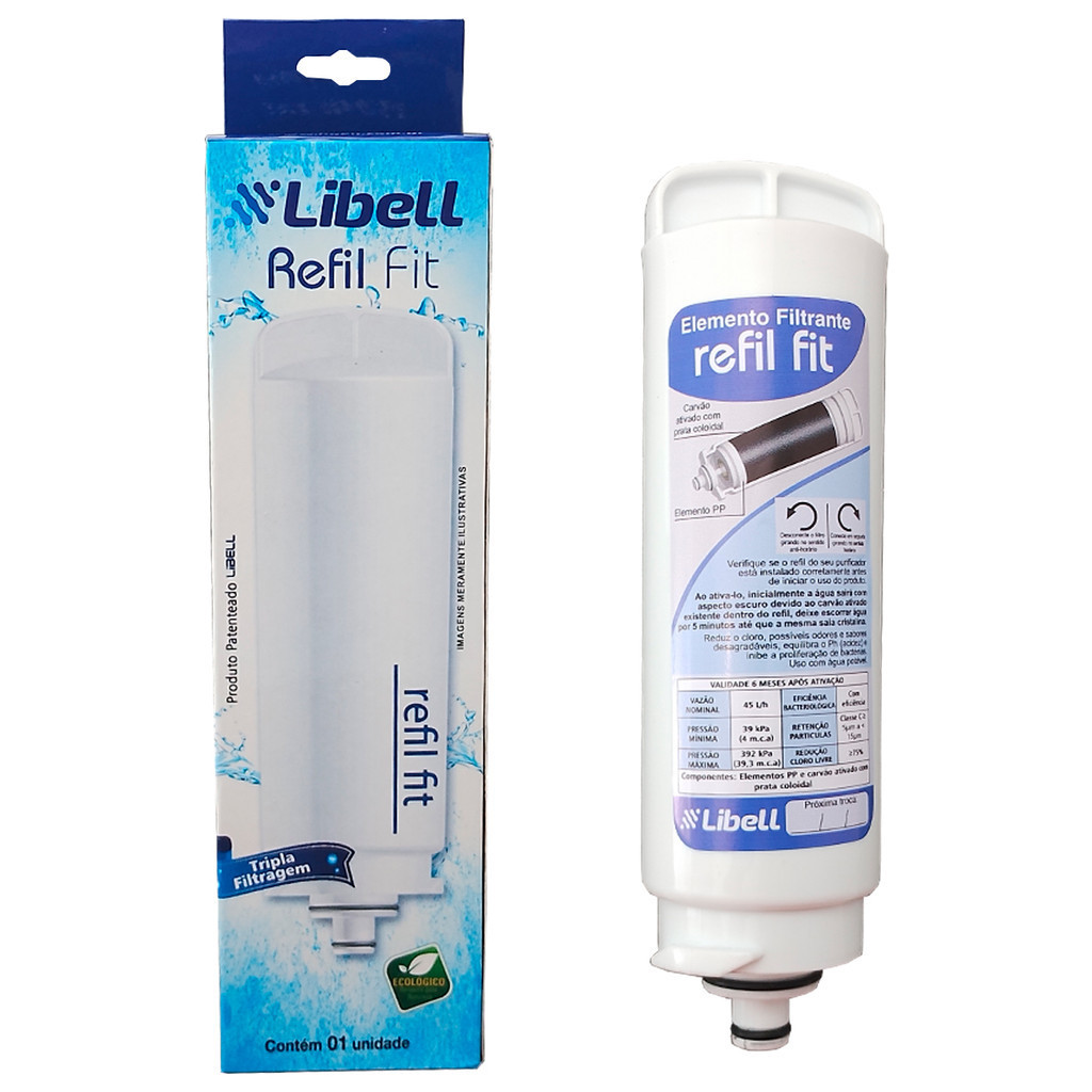 Libell Original Refil Fit Para Purificador Acquafit/LN/LE200 | Shopee ...