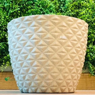 Vaso para Planta Decorativo em Polietileno Bojo Redondo Diamante N2 31x36