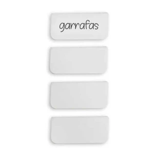 Kit 4 Placas Identificadora para Caixas OU Cube