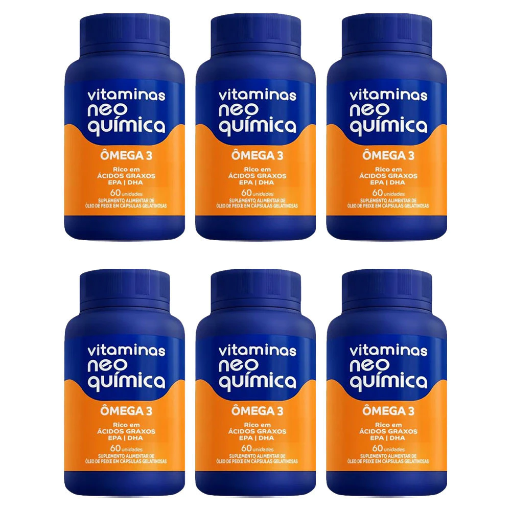 Kit 6 Vitamina Ômega 3 com 60 Cápsulas - Neo Química