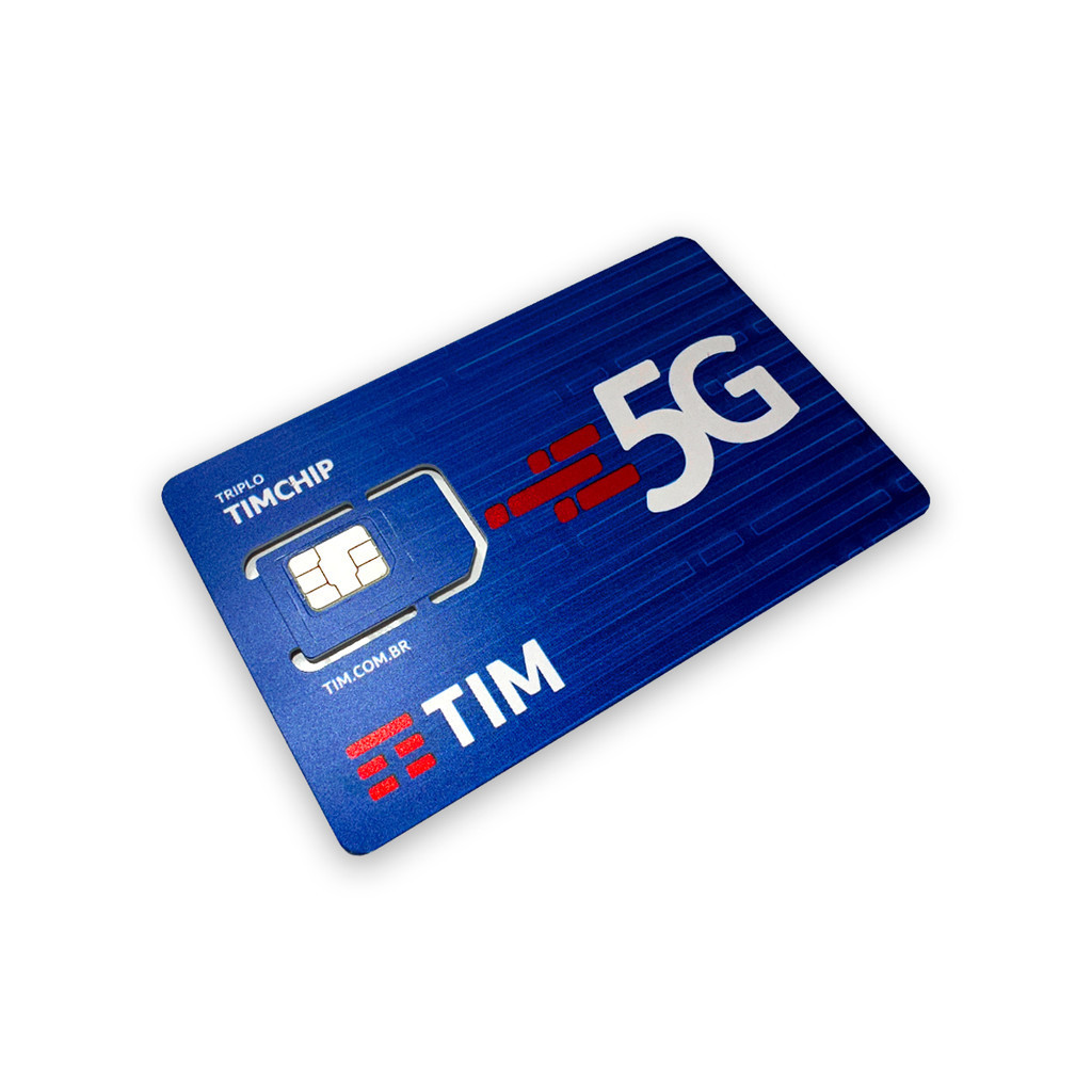 Chip Tim 3G/4g/5G Ddd Automático 3 Em 1 Triplo Chip Com Recarga (10 ...
