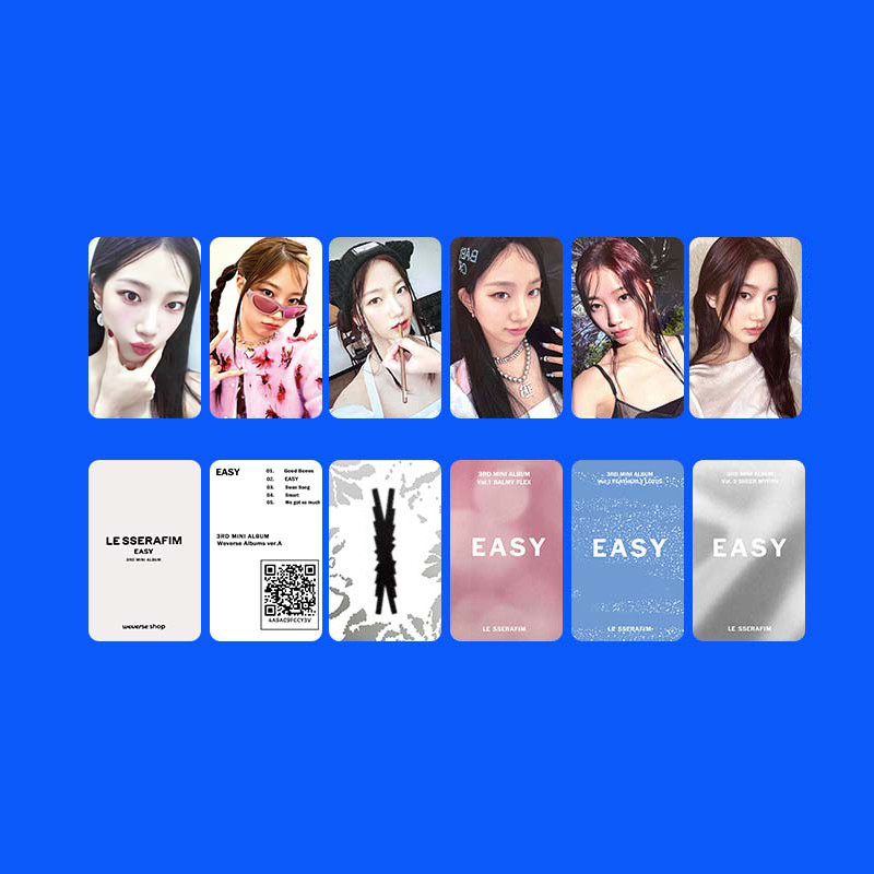 1-5pcs/set LE SSERAFIM 3rd mini Album EASY Photocards K4 POP M2U