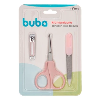 Kit de Higiene Manicure do Bebê Rosa 13613 - Buba