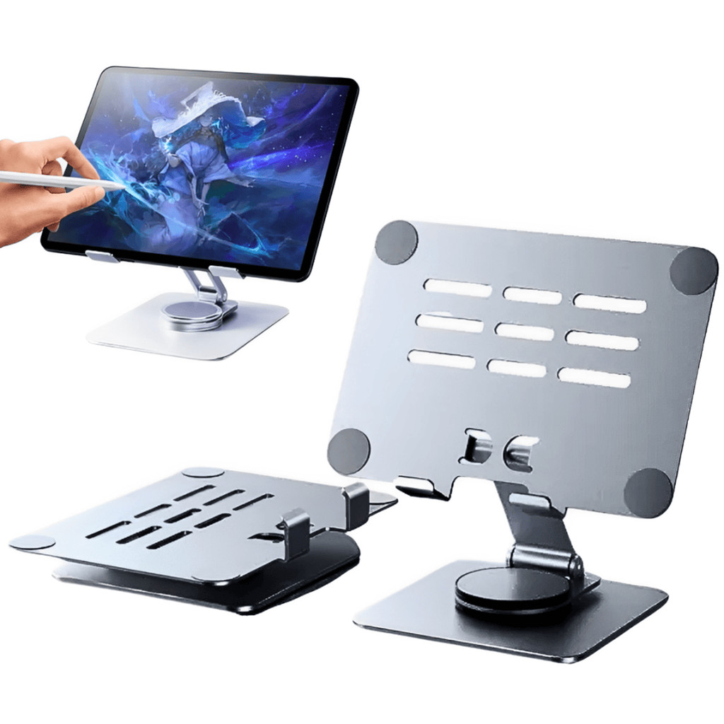 Base Suporte Ajustável Alumínio 360º Para Tablet/ iPad | Shopee Brasil