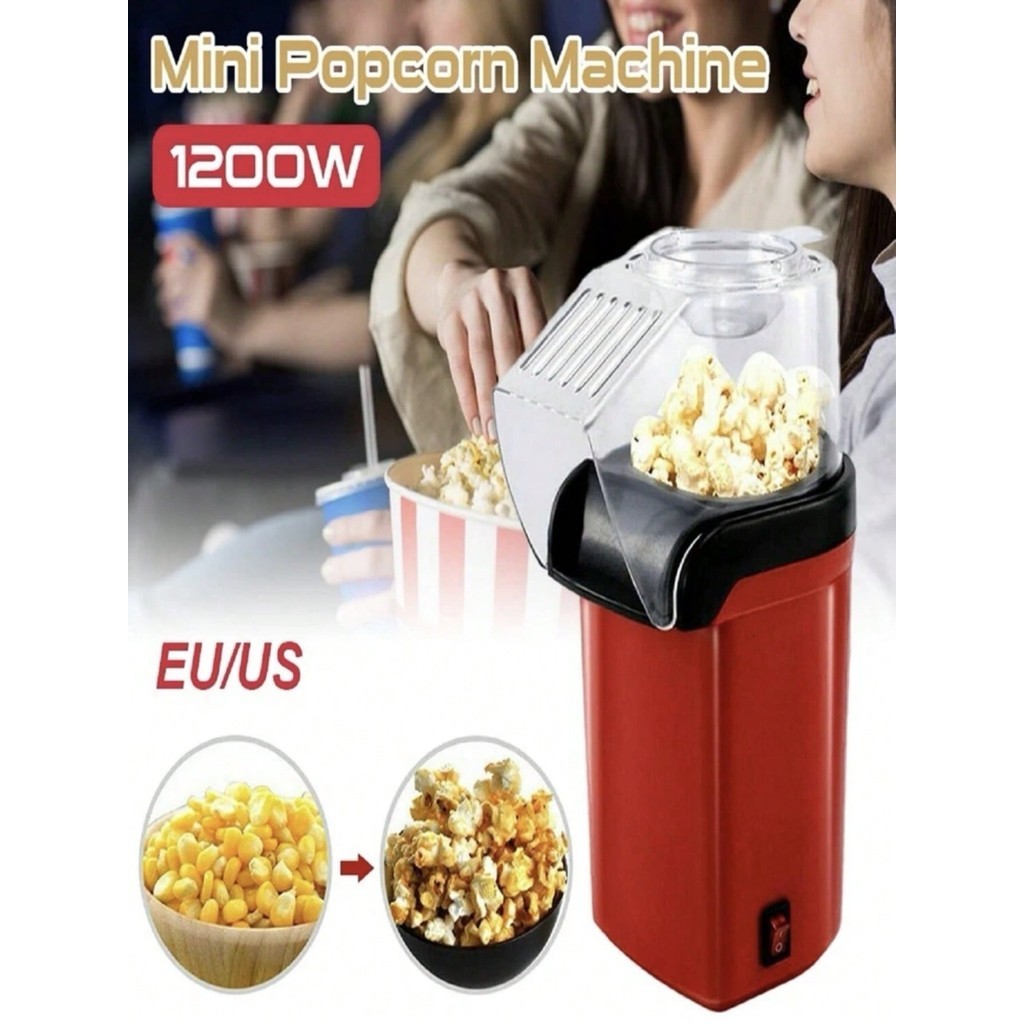 Pipoqueira elétrica de 1200w, máquina de pipoca sem necessidade de óleo ...