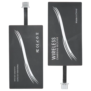 [WON] 2PCS Universal Type-C Adaptador De Carregador Sem Fio Para Telefone Celular Receptor De Carregamento De Adesivos