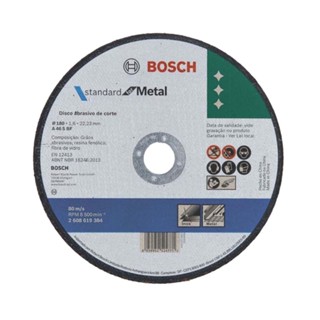Disco de corte para metal 180 x 1,6 x 22,23 mm - Bosch