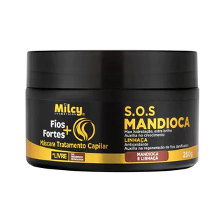 Mascara Capilar SOS Mandioca Fios Fortes Milcy 250G