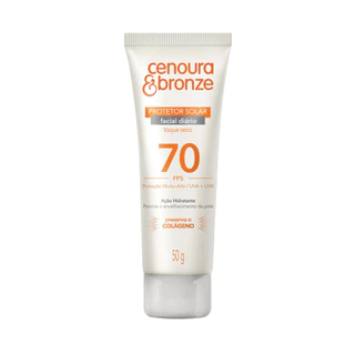 Protetor Solar Facial Diário Cenoura & Bronze Fps70 50g