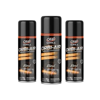Kit 3 Limpa Ar Condicionado 200ml 140g Orbi