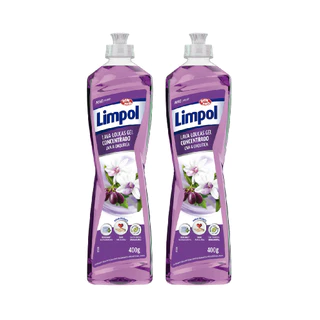 Kit 2 Detergente Uva Orquidea Louca Limpol Bombril 400G