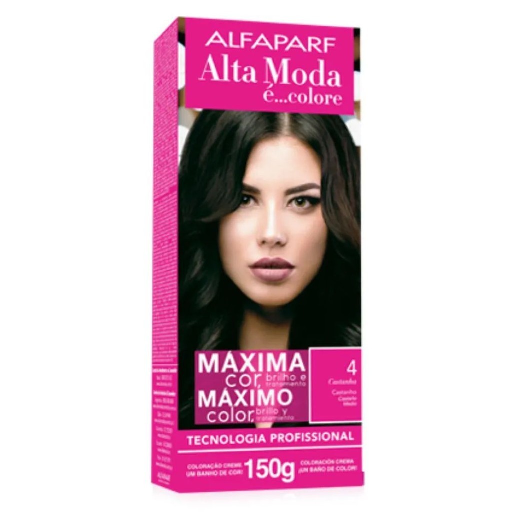 Tinta Para Cabelo Coloração Creme Alta Moda Alfaparf 4 | Shopee Brasil