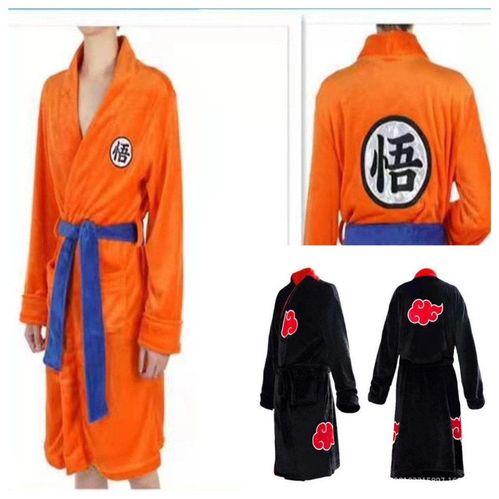Roupão De Banho Son Goku De Flanela Para Adultos E Crianças-Conforto ...