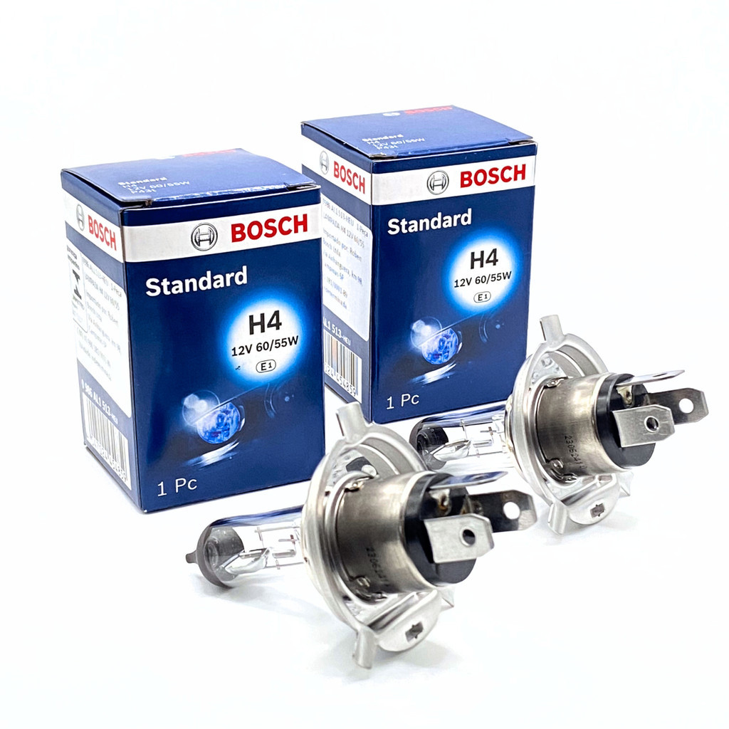 Par Lâmpada H4 Bosch Standart Halógena Farol 12V 60W 55W | Shopee