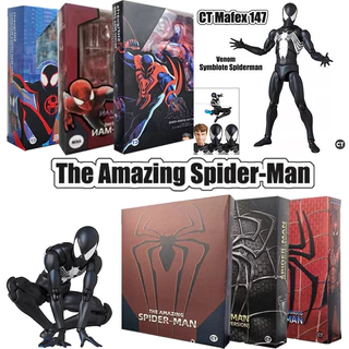CT Novo O Incrível Homem-Aranha Ação Figura Brinquedos SHF Mafex 147 Symbiote 2099 Miles Morales Peter Parker Articulado Modelo Boneca