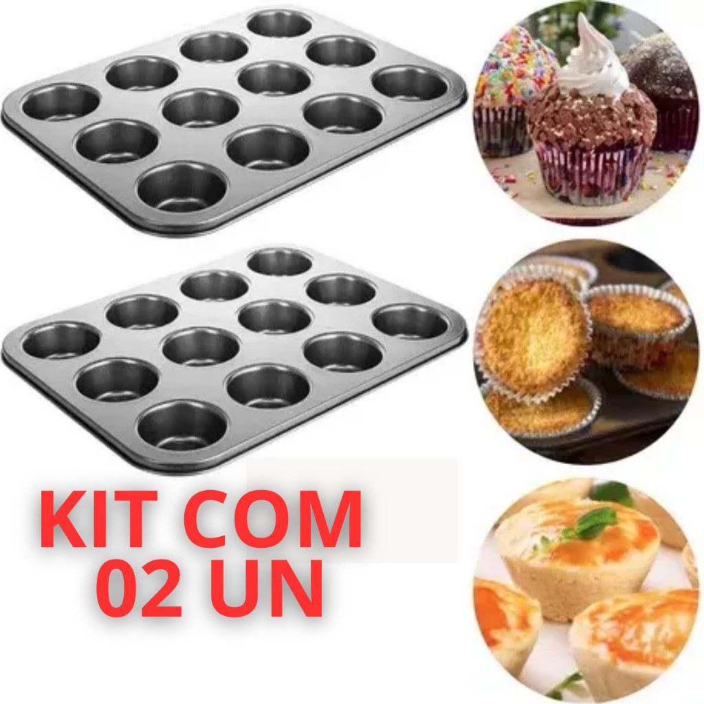 1/2/3/4 Forma Para Cupcake Bolinhos Pão de Mel E Queijo 12 C