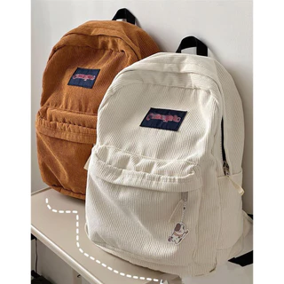 Nova Mochila De Bombazina Viagem De Grande Capacidade Escolar Estilo Coreano