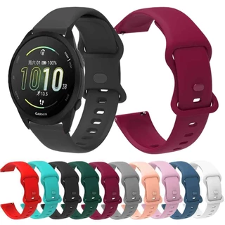 Pulseira De Relógio De Silicone De 20mm Para Garmin Vivoactive 5 3 3t Cinta Venu 2 Plus SQ 2 Forerunner 165 Música 645 2