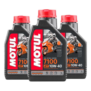 Kit Óleo Motul 7100 4t 10w40 3 Litros Loja Oficial Motul