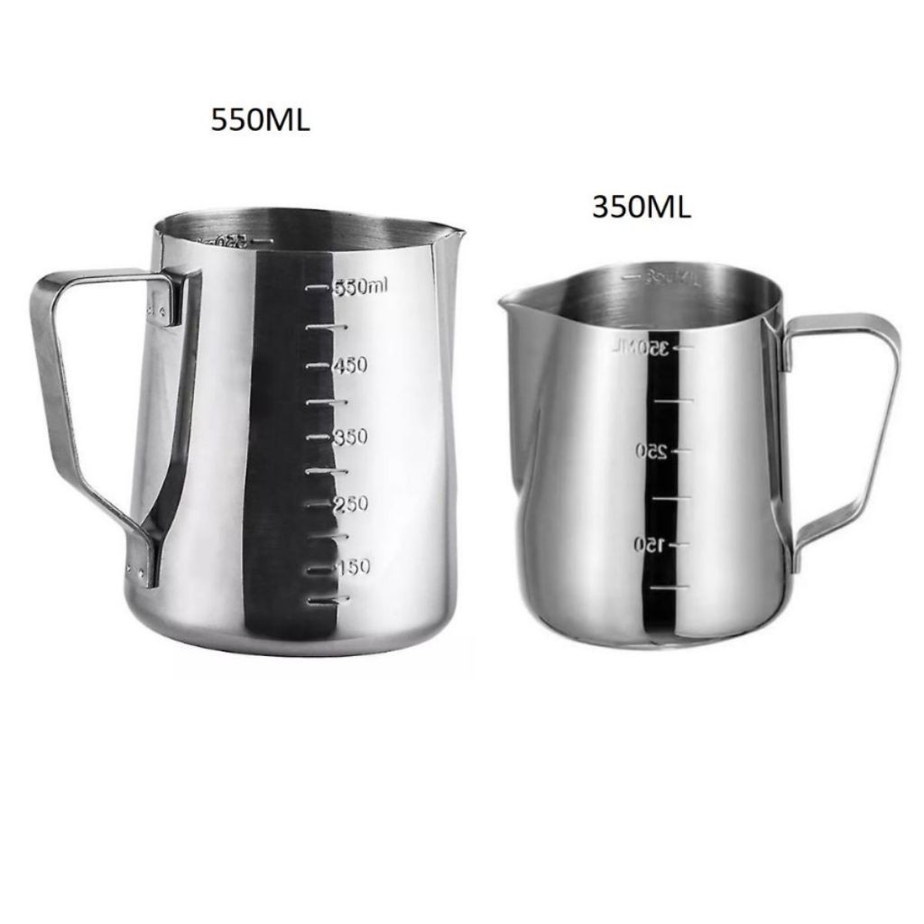 2UNIDADES Jarra Inox Barista Cremeira Pitcher 350ML 550ML Leiteira