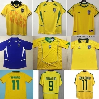1994 Retro Brasileiro 1998 2002 RONALDO Romio Top Camisa De Futebol