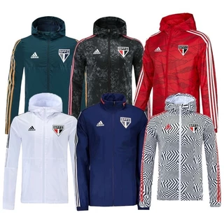 2021/22 Jaqueta De Futebol São Paulo Treino Masculino Poliéster Manga Longa Impermeável Esportes Pro