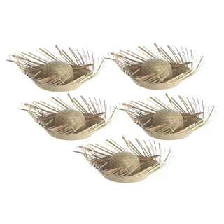 Kit 5 Chapéus de Palha Caipira Junino Desfiado em Oferta na Shopee