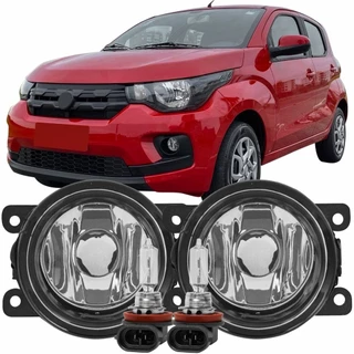 Par Farol Milha Auxiliar Fiat Mobi 2016 2017 2018 19 20 21 22 2023 + Lâmpadas