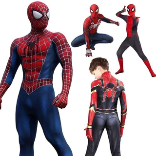 Fyathm Raimi Homem-Aranha Adulto Crianças Cosplay Macacão Festa Halloween