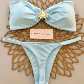 Novo biquíni cor sólida tubo superior corpo senhoras maiô Biquini Feminino em Oferta na Shopee