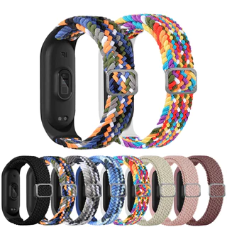 Pulseira De Nylon Para Xiaomi Mi Band 9 8 7 6 5 4 3 Bracelete Relógio Miband8 miband9