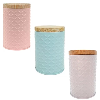 Lata Organizadora de Metal Texturizada Versatilidade 400ml - Yoss