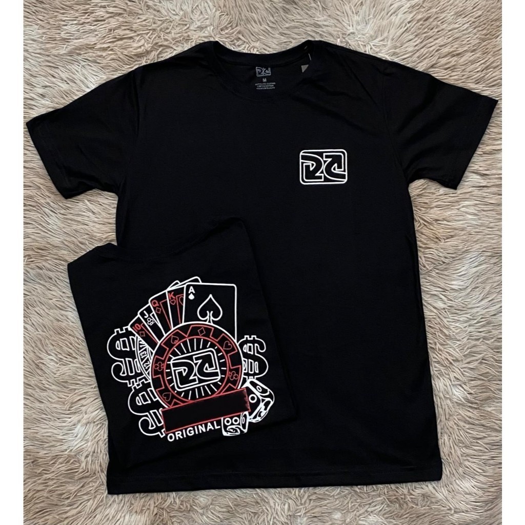 Camiseta Premium Algodão "Cartas" Estampa Exclusiva Lançamento