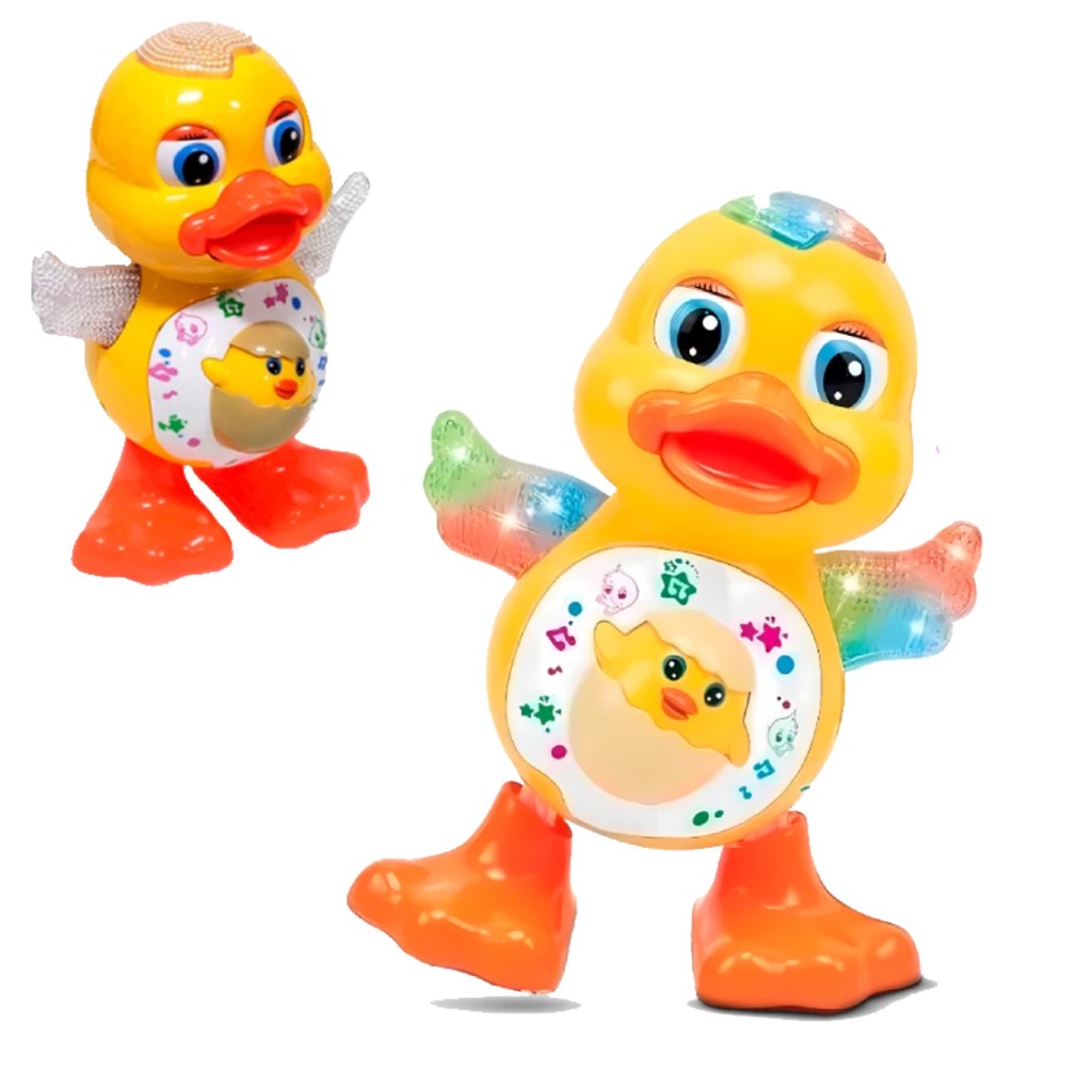 Brinquedo Infantil Pato Dançarino Patinho Musical Com Luz - Toy King ...