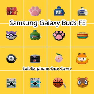 Estoque Pronto ! Para Samsung Galaxy Buds FE Case Trendy Cartoon Series Capa De Silicone Macia Fones De Ouvido NO . 3