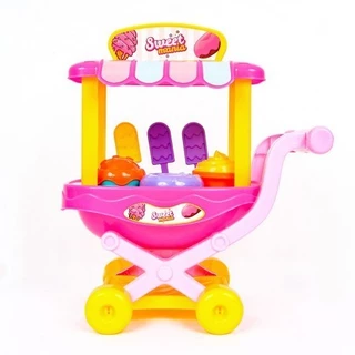 Carrinho De Sorvete E Doces Brinquedo Infantil Colorido