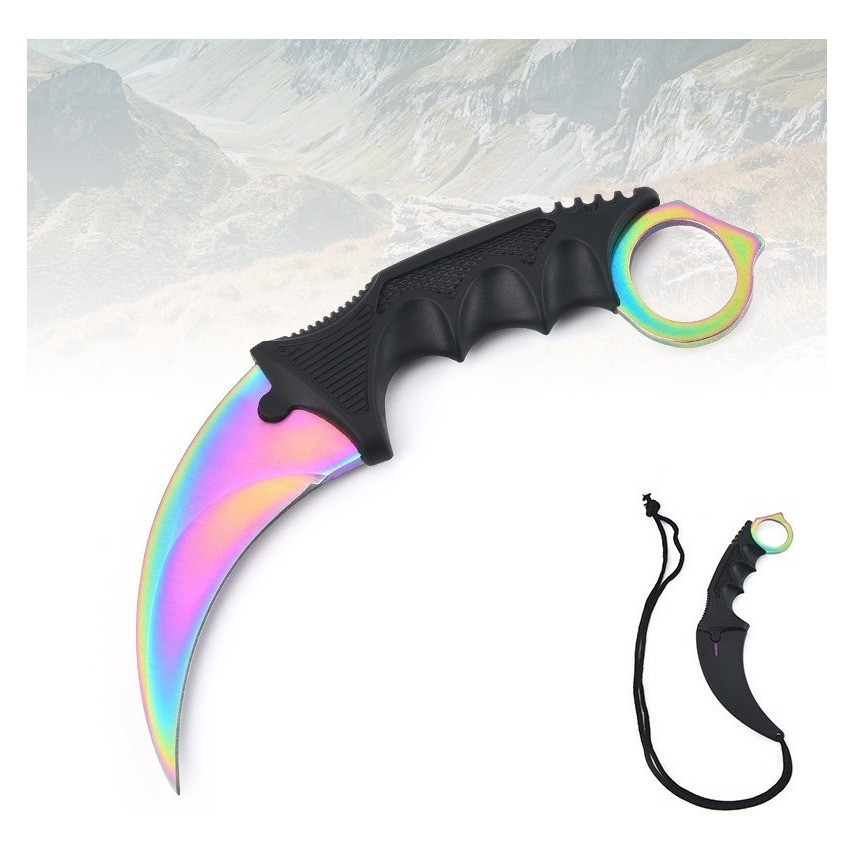 Canivete Faca Militar Cs Go Inox Resistente Fade Karambit