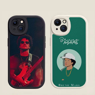 Bruno Mars Caixa De Telefone Pele De Cordeiro Para Iphone 15 12 Pro Max 14 11 Mini X Xr Xs 8 7 Puls Se Luxo Capa Móvel 0564 0564