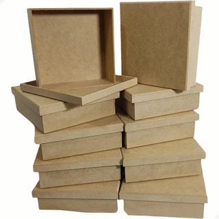 Kit 10 Caixinhas Caixas Presentes Lembrancinhas MDF 15x15x05
